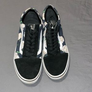 Vans with rose print
